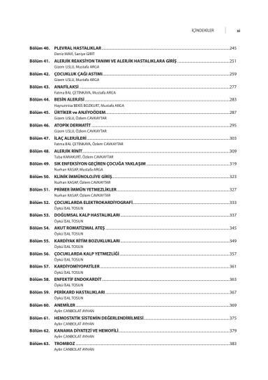 Çocuk Sağlığı ve Hastalıkları