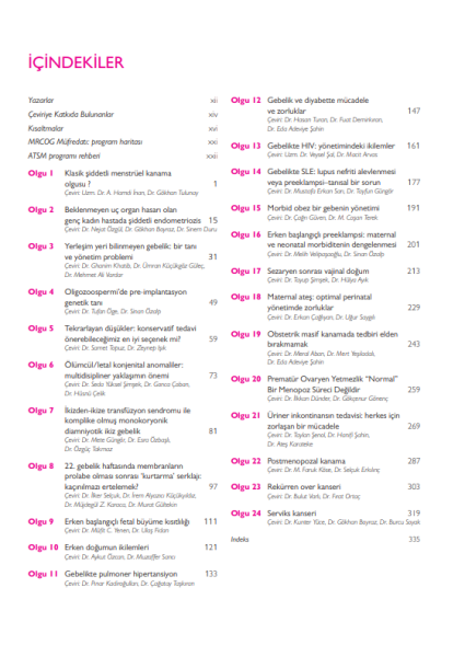 Obstetri ve Jinekolojide Tartışmalı Kavramlar