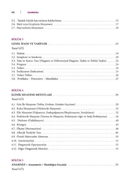 Veteriner İç Hastalıklarında Klinik Muayene ve Tanı Yöntemleri