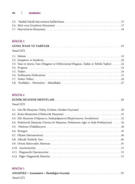 Veteriner İç Hastalıklarında Klinik Muayene ve Tanı Yöntemleri