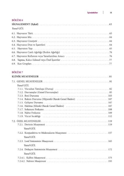 Veteriner İç Hastalıklarında Klinik Muayene ve Tanı Yöntemleri