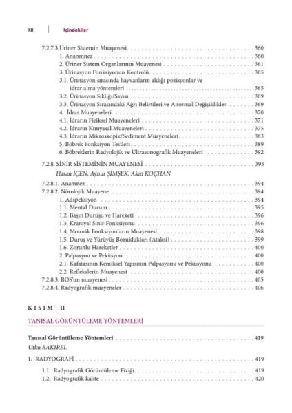 Veteriner İç Hastalıklarında Klinik Muayene ve Tanı Yöntemleri