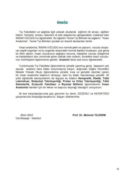 Sağlık Yüksek Okulları için Resimli İnsan Anatomisi 11. Baskı