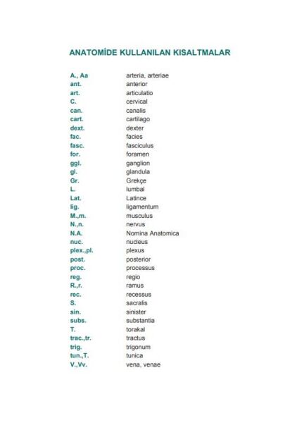 Sağlık Yüksek Okulları için Resimli İnsan Anatomisi 11. Baskı