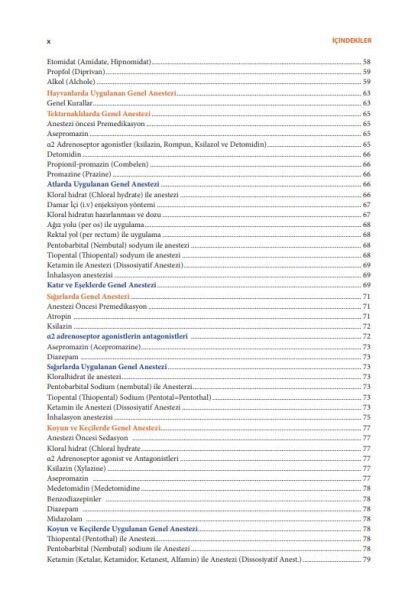 Veteriner Anestezi - ( 2.Baskı )
