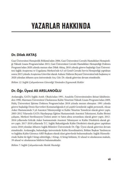 Sağlık Çalışanlarının Güvenliği