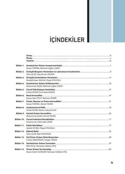 Üroloji Ders Kitabı