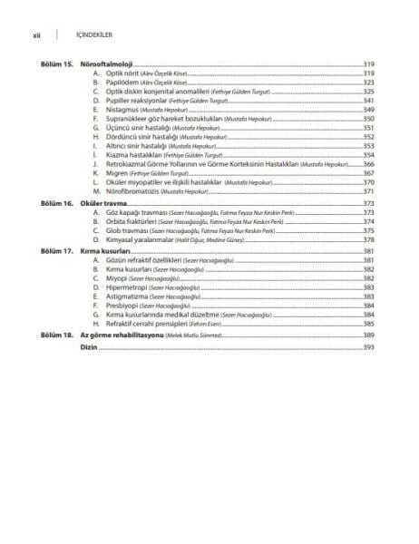 Güncel Bilgiler Işığında Göz Hastalıkları Ders Kitabı