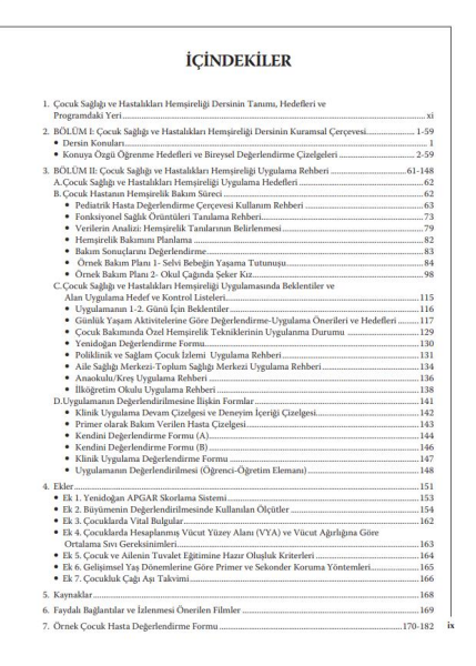 Çocuk Sağlığı ve Hastalıkları Hemşireliği Kurumsal