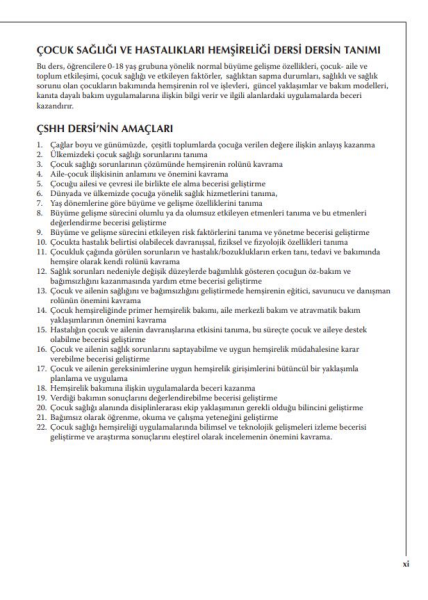 Çocuk Sağlığı ve Hastalıkları Hemşireliği Kurumsal