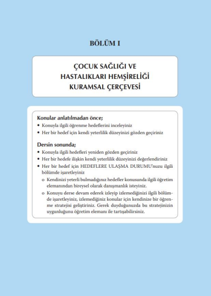 Çocuk Sağlığı ve Hastalıkları Hemşireliği Kurumsal