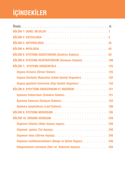 Veteriner Hekimliği Anatomi Akıl Notları
