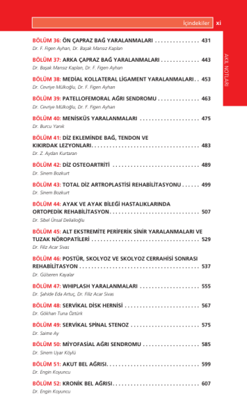 Ortopedik Rehabilitasyon Akıl Notları