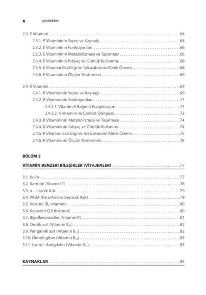 Vitamin Biyokimyasının Alfabesi